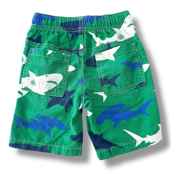Mini Boden | Cotton Canvas Shark Shorts (4 yrs) 🦈 - Picture 3 of 5